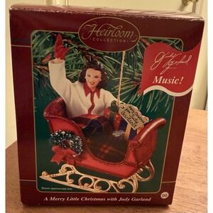 Carlton Cards Ornament Musical Have Yourself Merry Little Christmas Judy Garland